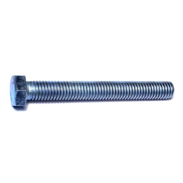 Midwest Fastener 1/2"-13 Hex Head Tap Bolt, Zinc Plated Steel, 4 in L, 4 PK 63365 - main